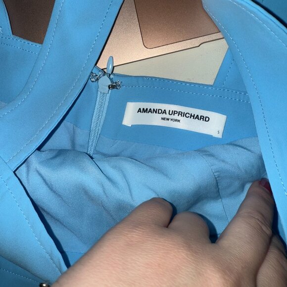 Amanda Uprichard Ace Dress Pacific Blue Small - Picture 6 of 6